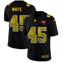 Tampa Bay Buccaneers 45 Devin White Men Black Nike Golden Sequin Vapor Limited NFL Jersey