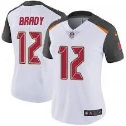 Women Nike Tampa Bay Buccaneers 12 Tom Brady White Nike Vapor Untouchable Jersey