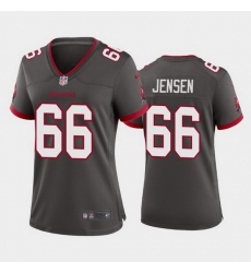 Women Nike Tampa Bay Buccaneers 66 Ryan Jensen Pewter Alternate Vapor Limited Jersey