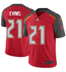 Nike Buccaneers #21 Justin Evans Red Team Color Youth Stitched NFL Vapor Untouchable Limited Jersey