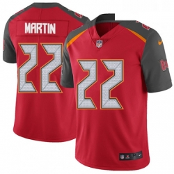 Youth Nike Tampa Bay Buccaneers 22 Doug Martin Red Team Color Vapor Untouchable Limited Player NFL Jersey