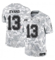 Youth Tampa Bay Buccaneers 13 Mike Evans 2024 F U S E Arctic Camo Salute To Service Limited Stitched Football Jersey