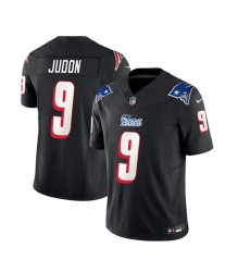 Men New England Patriots 9 Matthew Judon Black 2023 F U S E  Throwback Limited Stitched Football Jersey