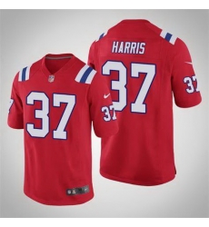 Men New England Patriots Damien Harris #37 Red Vapor Limited Jersey