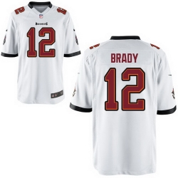 Men Nike Tampa Bay Buccaneers 12 Tom Brady White Vapor Stitched NFL Jersey Men Nike Tampa Bay Buccaneers 12 Tom Brady White Vapor Stitched NFL Jersey