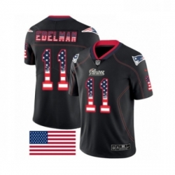 Mens Nike New England Patriots 11 Julian Edelman Limited Black Rush USA Flag NFL Jersey Mens Nike New England Patriots 11 Julian Edelman Limited Black Rush USA Flag NFL Jersey