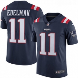 Mens Nike New England Patriots 11 Julian Edelman Limited Navy Blue Rush Vapor Untouchable NFL Jersey Mens Nike New England Patriots 11 Julian Edelman Limited Navy Blue Rush Vapor Untouchable NFL Jersey