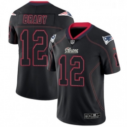 Mens Nike New England Patriots 12 Tom Brady Limited Lights Out Black Rush NFL Jersey Mens Nike New England Patriots 12 Tom Brady Limited Lights Out Black Rush NFL Jersey