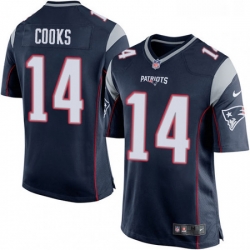 Mens Nike New England Patriots 14 Brandin Cooks Game Navy Blue Team Color NFL Jersey Mens Nike New England Patriots 14 Brandin Cooks Game Navy Blue Team Color NFL Jersey