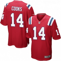 Mens Nike New England Patriots 14 Brandin Cooks Game Red Alternate NFL Jersey Mens Nike New England Patriots 14 Brandin Cooks Game Red Alternate NFL Jersey