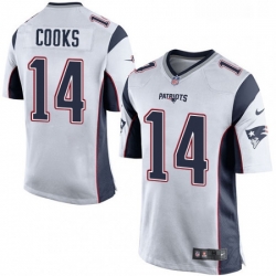 Mens Nike New England Patriots 14 Brandin Cooks Game White NFL Jersey Mens Nike New England Patriots 14 Brandin Cooks Game White NFL Jersey