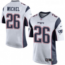 Mens Nike New England Patriots 26 Sony Michel Game White NFL Jersey Mens Nike New England Patriots 26 Sony Michel Game White NFL Jersey