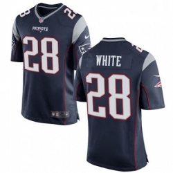 Mens Nike New England Patriots 28 James White Game Navy Blue Team Color NFL Jersey Mens Nike New England Patriots 28 James White Game Navy Blue Team Color NFL Jersey