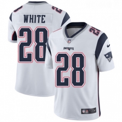 Mens Nike New England Patriots 28 James White White Vapor Untouchable Limited Player NFL Jersey Mens Nike New England Patriots 28 James White White Vapor Untouchable Limited Player NFL Jersey