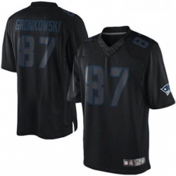 Mens Nike New England Patriots 87 Rob Gronkowski Limited Black Impact NFL Jersey Mens Nike New England Patriots 87 Rob Gronkowski Limited Black Impact NFL Jersey