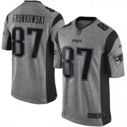 Mens Nike New England Patriots 87 Rob Gronkowski Limited Gray Gridiron NFL Jersey Mens Nike New England Patriots 87 Rob Gronkowski Limited Gray Gridiron NFL Jersey