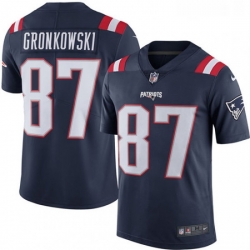Mens Nike New England Patriots 87 Rob Gronkowski Limited Navy Blue Rush Vapor Untouchable NFL Jersey Mens Nike New England Patriots 87 Rob Gronkowski Limited Navy Blue Rush Vapor Untouchable NFL Jersey
