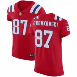 Mens Nike New England Patriots 87 Rob Gronkowski Red Alternate Vapor Untouchable Elite Player NFL Jersey Mens Nike New England Patriots 87 Rob Gronkowski Red Alternate Vapor Untouchable Elite Player NFL Jersey