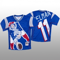 NFL New England Patriots 11 Julian Edelman Blue Men Mitchell  26 Nell Big Face Fashion Limited NFL Jersey NFL New England Patriots 11 Julian Edelman Blue Men Mitchell  26 Nell Big Face Fashion Limited NFL Jersey