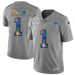 New England Patriots 1 Cam Newton Men Nike Multi Color 2020 NFL Crucial Catch NFL Jersey Greyheather New England Patriots 1 Cam Newton Men Nike Multi Color 2020 NFL Crucial Catch NFL Jersey Greyheather