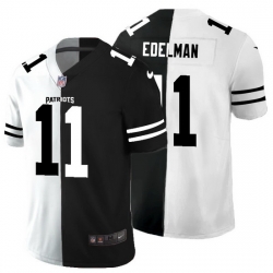 New England Patriots 11 Julian Edelman Men Black V White Peace Split Nike Vapor Untouchable Limited NFL Jersey New England Patriots 11 Julian Edelman Men Black V White Peace Split Nike Vapor Untouchable Limited NFL Jersey