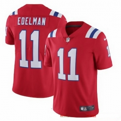 New England Patriots 11 Julian Edelman Men Nike Red Alternate 2020 Vapor Limited Jersey New England Patriots 11 Julian Edelman Men Nike Red Alternate 2020 Vapor Limited Jersey