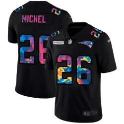 New England Patriots 26 Sony Michel Men Nike Multi Color Black 2020 NFL Crucial Catch Vapor Untouchable Limited Jersey New England Patriots 26 Sony Michel Men Nike Multi Color Black 2020 NFL Crucial Catch Vapor Untouchable Limited Jersey