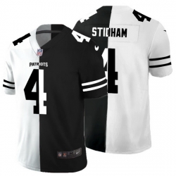 New England Patriots 4 Jarrett Stidham Men Black V White Peace Split Nike Vapor Untouchable Limited NFL Jersey New England Patriots 4 Jarrett Stidham Men Black V White Peace Split Nike Vapor Untouchable Limited NFL Jersey