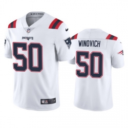 New England Patriots 50 Chase Winovich Men Nike White 2020 Vapor Limited Jersey New England Patriots 50 Chase Winovich Men Nike White 2020 Vapor Limited Jersey