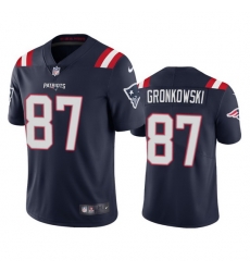 New England Patriots 87 Rob Gronkowski Men Nike Navy 2020 Vapor Limited Jersey