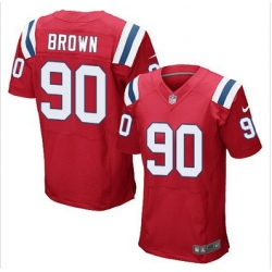 New New England Patriots #90 Malcom Brown Red Alternate Mens Stitched NFL Elite Jersey New New England Patriots #90 Malcom Brown Red Alternate Mens Stitched NFL Elite Jersey