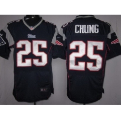 Nike New England Patriots 25 Patrick Chung Blue Elite NFL Jersey