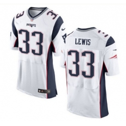 Nike New England Patriots #33 Dion Lewis White Men 27s Stitched NFL New Elite Jersey Nike New England Patriots #33 Dion Lewis White Men 27s Stitched NFL New Elite Jersey