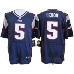 Nike New England Patriots 5 Tim Tebow Blue Elite NFL Jersey Nike New England Patriots 5 Tim Tebow Blue Elite NFL Jersey