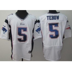 Nike New England Patriots 5 Tim Tebow White Elite NFL Jersey Nike New England Patriots 5 Tim Tebow White Elite NFL Jersey