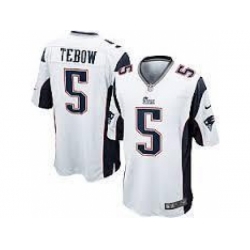 Nike New England Patriots 5 Tim Tebow white Game NFL Jersey Nike New England Patriots 5 Tim Tebow white Game NFL Jersey