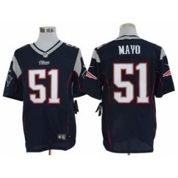 Nike New England Patriots 51 Jerod Mayo Blue Elite NFL Jersey Nike New England Patriots 51 Jerod Mayo Blue Elite NFL Jersey