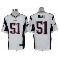 Nike New England Patriots 51 Jerod Mayo White Elite NFL Jersey Nike New England Patriots 51 Jerod Mayo White Elite NFL Jersey