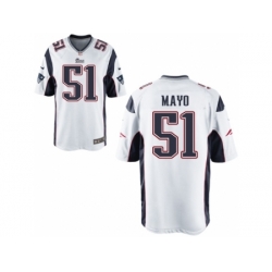 Nike New England Patriots 51 Jerod Mayo White Game NFL Jersey Nike New England Patriots 51 Jerod Mayo White Game NFL Jersey