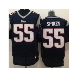 Nike New England Patriots 55 Brandon Spikes Blue Elite NFL Jersey Nike New England Patriots 55 Brandon Spikes Blue Elite NFL Jersey