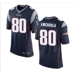 Nike New England Patriots #80 Danny Amendola Navy Blue Team Color Men 27s Stitched NFL New Elite Jersey Nike New England Patriots #80 Danny Amendola Navy Blue Team Color Men 27s Stitched NFL New Elite Jersey