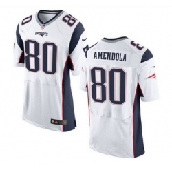 Nike New England Patriots #80 Danny Amendola White Men 27s Stitched NFL New Elite Jersey Nike New England Patriots #80 Danny Amendola White Men 27s Stitched NFL New Elite Jersey