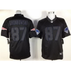 Nike New England Patriots 87 Rob Gronkowski Black LIMITED Impact NFL Jersey Nike New England Patriots 87 Rob Gronkowski Black LIMITED Impact NFL Jersey