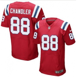 Nike New England Patriots #88 Scott Chandler Red Alternate Mens Stitched NFL Elite Jersey Nike New England Patriots #88 Scott Chandler Red Alternate Mens Stitched NFL Elite Jersey