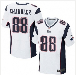 Nike New England Patriots #88 Scott Chandler White Mens Stitched NFL Elite Jersey Nike New England Patriots #88 Scott Chandler White Mens Stitched NFL Elite Jersey