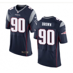 Nike New England Patriots #90 Malcom Brown Navy Blue Team Color Men 27s Stitched NFL New Elite Jersey Nike New England Patriots #90 Malcom Brown Navy Blue Team Color Men 27s Stitched NFL New Elite Jersey