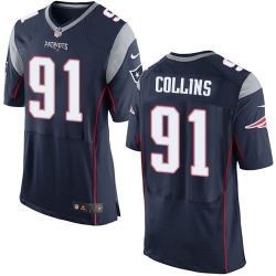 Nike New England Patriots #91 Jamie Collins Navy Blue Team Color Men 27s Stitched NFL New Elite Jersey Nike New England Patriots #91 Jamie Collins Navy Blue Team Color Men 27s Stitched NFL New Elite Jersey