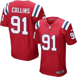 Nike New England Patriots #91 Jamie Collins Red Alternate Men 27s Stitched NFL Elite Jersey Nike New England Patriots #91 Jamie Collins Red Alternate Men 27s Stitched NFL Elite Jersey