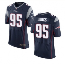 Nike New England Patriots #95 Chandler Jones Navy Blue Team Color Men 27s Stitched NFL New Elite Jersey Nike New England Patriots #95 Chandler Jones Navy Blue Team Color Men 27s Stitched NFL New Elite Jersey