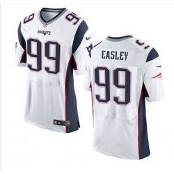 Nike New England Patriots #99 Dominique Easley White Men 27s Stitched NFL New Elite Jersey Nike New England Patriots #99 Dominique Easley White Men 27s Stitched NFL New Elite Jersey